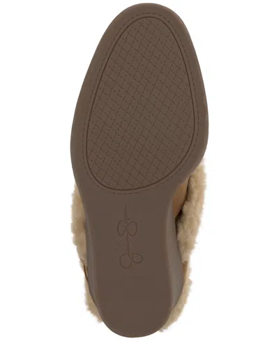 Jessica Simpson Meztyn Faux Shearling Wedge Boot In Brown
