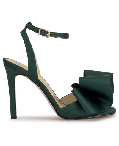 Jessica Simpson Women's Olivine Bow High-heel Stiletto Dress Sandals In Green