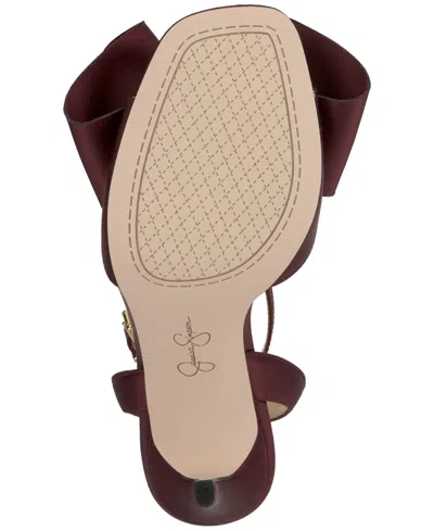 Jessica Simpson Women's Olivine Bow High-heel Stiletto Dress Sandals In Red