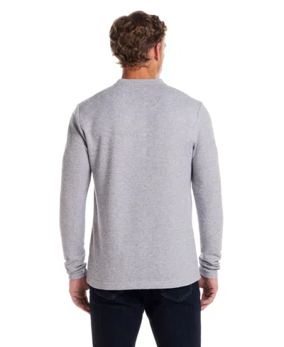 Weatherproof Vintage Men's Henley Neck Shirt In Gray