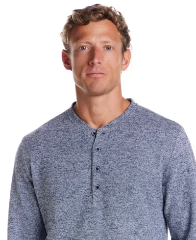 Weatherproof Vintage Men's Henley Neck Shirt In Blue