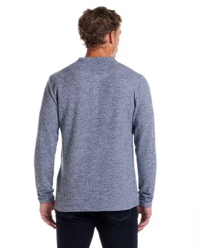 Weatherproof Vintage Men's Henley Neck Shirt In Blue