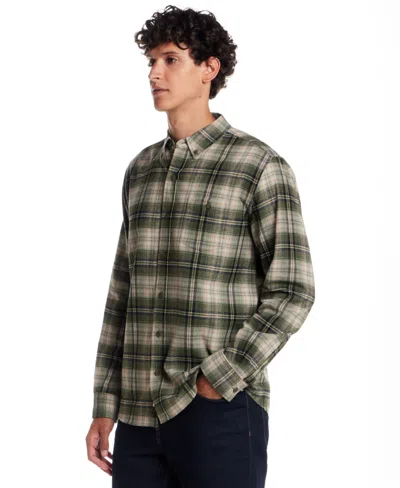 Weatherproof Vintage Men's Flannel Shirt In Gray
