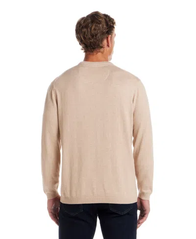 Weatherproof Vintage Men's Cotton Cashmere Holiday V-neck Sweater In Neutral