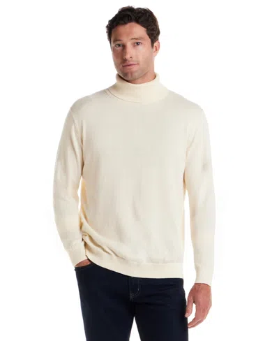 Weatherproof Vintage Men's Turtle Neck Sweater In White