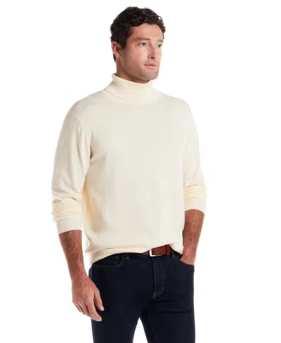 Weatherproof Vintage Men's Turtle Neck Sweater In White