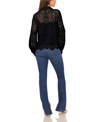 Vince Camuto Women's Long Sleeve Top In Black