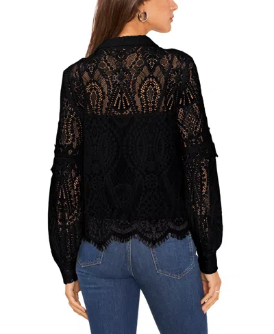 Vince Camuto Women's Long Sleeve Top In Black