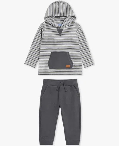 7 For All Mankind Baby Boys 2-piece Striped Hoodie And Joggers Set In Multi
