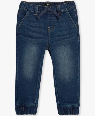 7 For All Mankind Baby Boys 2-piece Long Sleeve Sweatshirt And Jeans Set In Multi