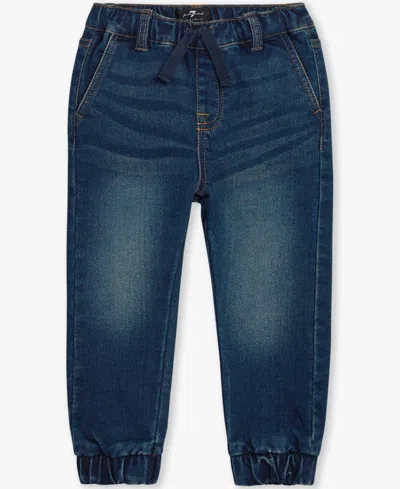 7 For All Mankind Baby Boys 2-piece Sporty Polo Top And Jeans Set In Multi