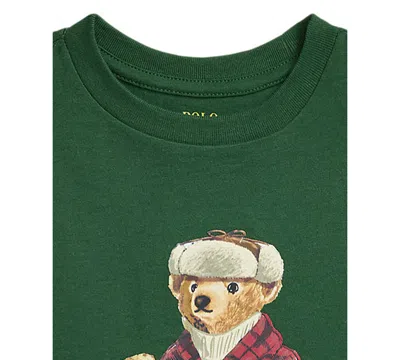Polo Ralph Lauren Big Boys Polo Bear Cotton Jersey Tee In Green