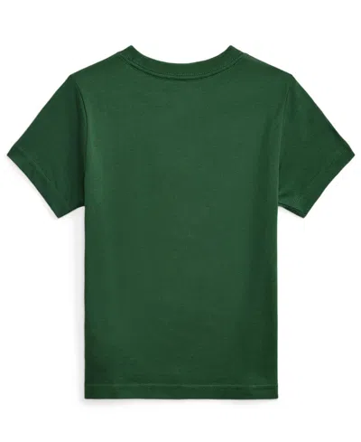 Polo Ralph Lauren Big Boys Polo Bear Cotton Jersey Tee In Green