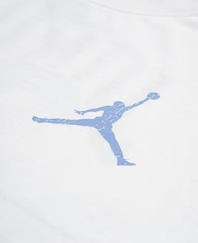 Jordan Big Girls Distressed Collegiate T-shirt In White