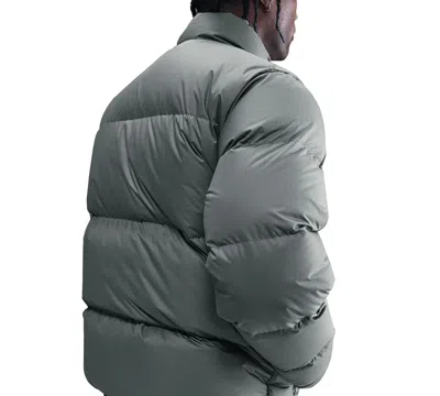 Nike Men's Club Puffer Jacket Iron Grey/white In Gray