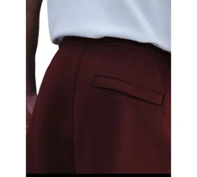 Nike Men's Club Brushed Fleece Open Hem Pants In Red