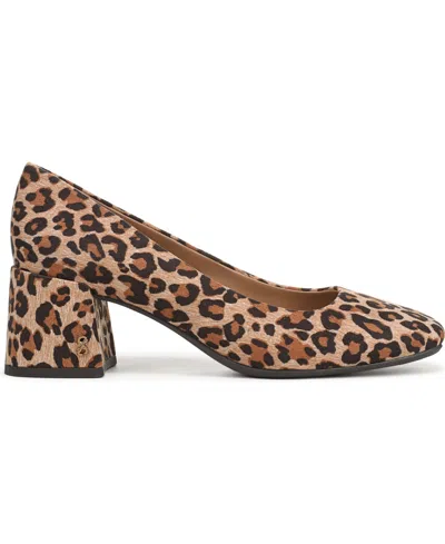 Sam & Libby Gianella Square Toe Pump In Animal Print