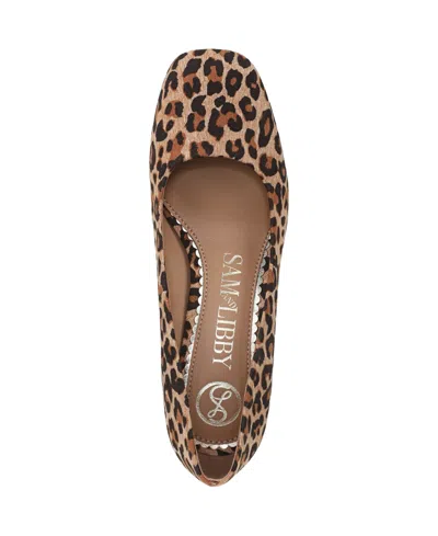 Sam & Libby Gianella Square Toe Pump In Animal Print