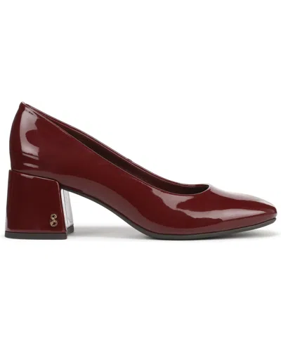 Sam & Libby Gianella Square Toe Pump In Burgundy