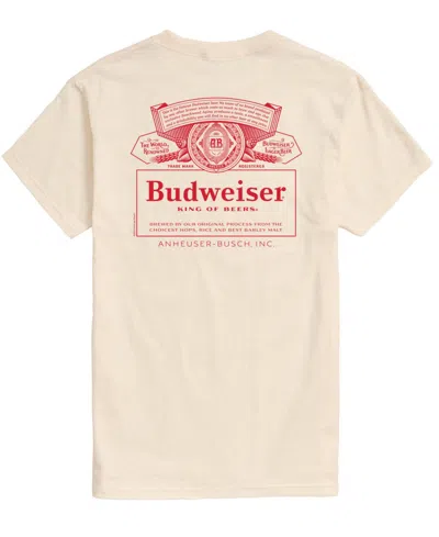 Airwaves Men's Budweiser Core Short Sleeve T-shirt In Neutral