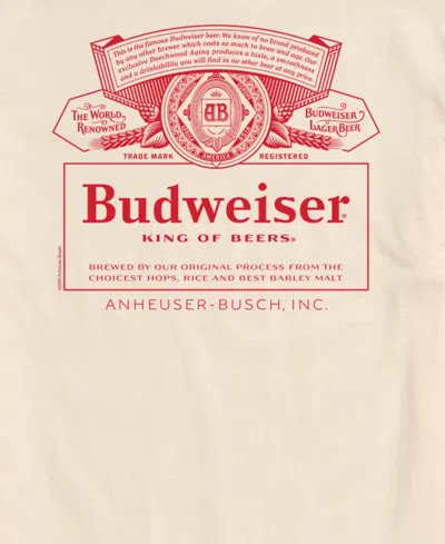 Airwaves Men's Budweiser Core Short Sleeve T-shirt In Neutral