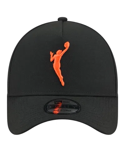 New Era Men's Black Wnba Gear Core Logo A-frame 9forty Adjustable Hat ...