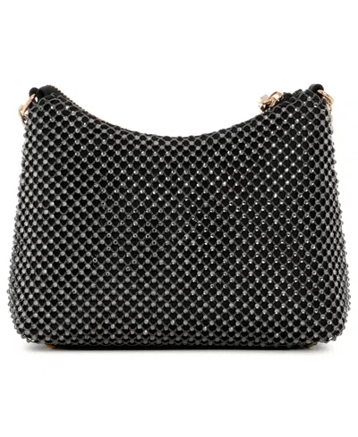 Guess Zalina Top Zip Shoulder Bag In Black