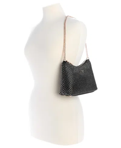 Guess Zalina Top Zip Shoulder Bag In Black