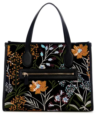 Guess Zalina 2 Compartment Medium Tote Bag In Blue