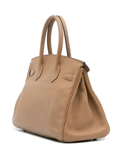 Pre-owned Hermes 2010 Swift Birkin Retourne 30 Handbag In Brown