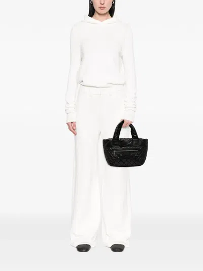 Pre-owned Chanel 2011 Small Quilted Nylon Coco Cocoon Tote Bag In Black