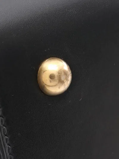 Pre-owned Hermes 1995 Calfskin Sack Mallette Satchel In Black