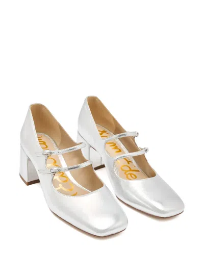 Sam Edelman 60mm Strap Pumps In Silver