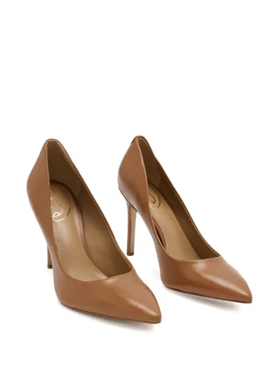 Sam Edelman 100mm Pointed-toe Pumps In Brown