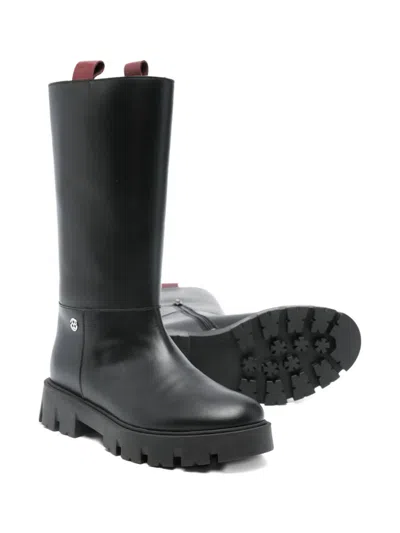 Florens Lug-sole Boots In Black