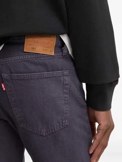 Levi's 501 Logo-patch Jeans In Purple