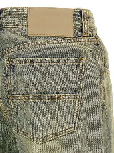 Entire Studios Lean Stonewash-effect Jeans In Green