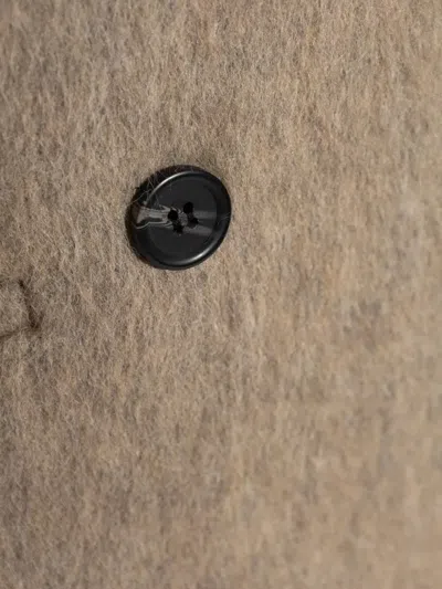 Samsoe & Samsoe Sajilla Double-breasted Coat In Neutral