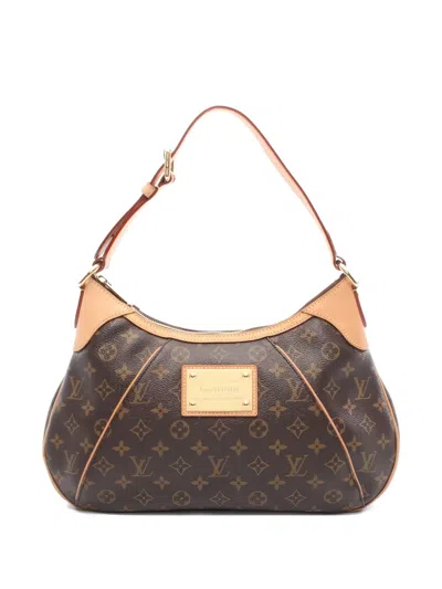 Pre-owned Louis Vuitton 2011 Thames Gm Monogram Shoulder Bag In Brown