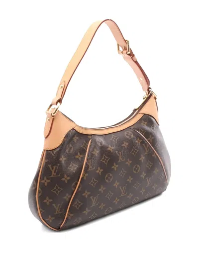 Pre-owned Louis Vuitton 2011 Thames Gm Monogram Shoulder Bag In Brown