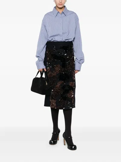 亮片缀饰中长半身裙