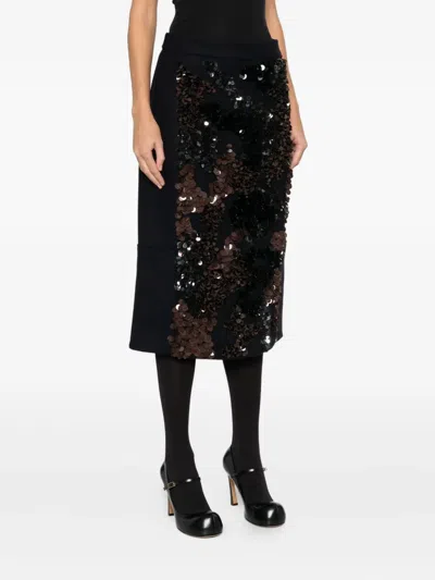 亮片缀饰中长半身裙