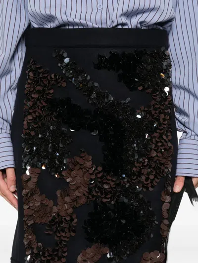 亮片缀饰中长半身裙