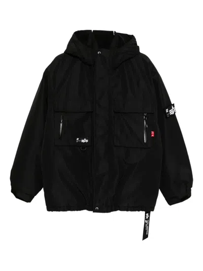 Izzue Hooded Padded Jacket In Blue