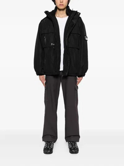 Izzue Hooded Padded Jacket In Blue