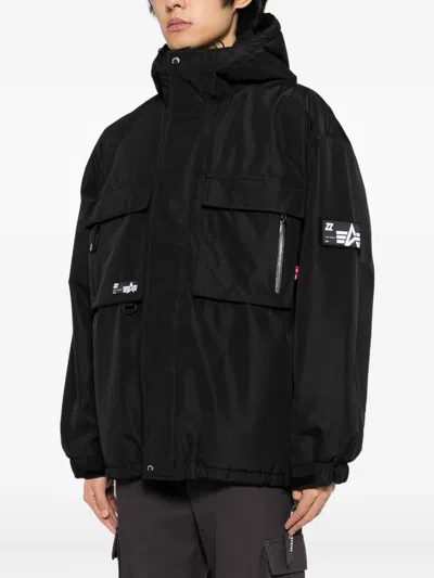 Izzue Hooded Padded Jacket In Blue