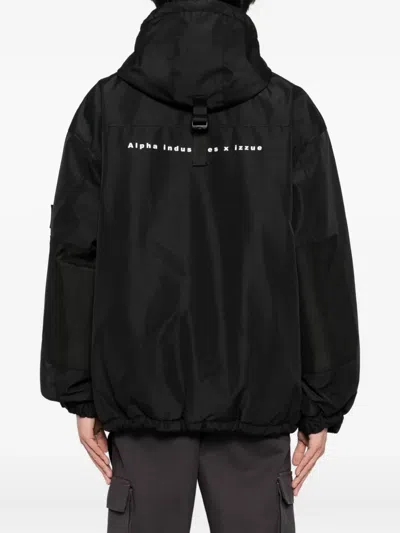 Izzue Hooded Padded Jacket In Blue