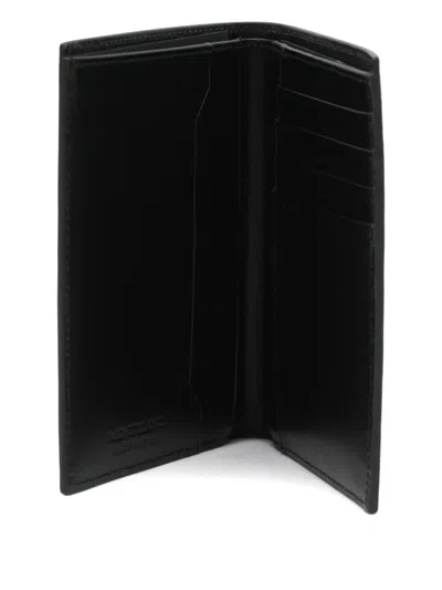 Montblanc Compact Textured Wallets And Cardholders In Black