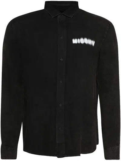 Misbhv Community Superfluid Shirt In Black