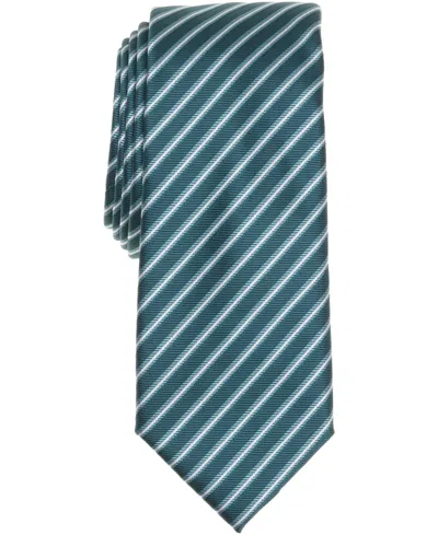 Alfani Men's Orta Stripe Tie, Exclusively At Macy's In Green